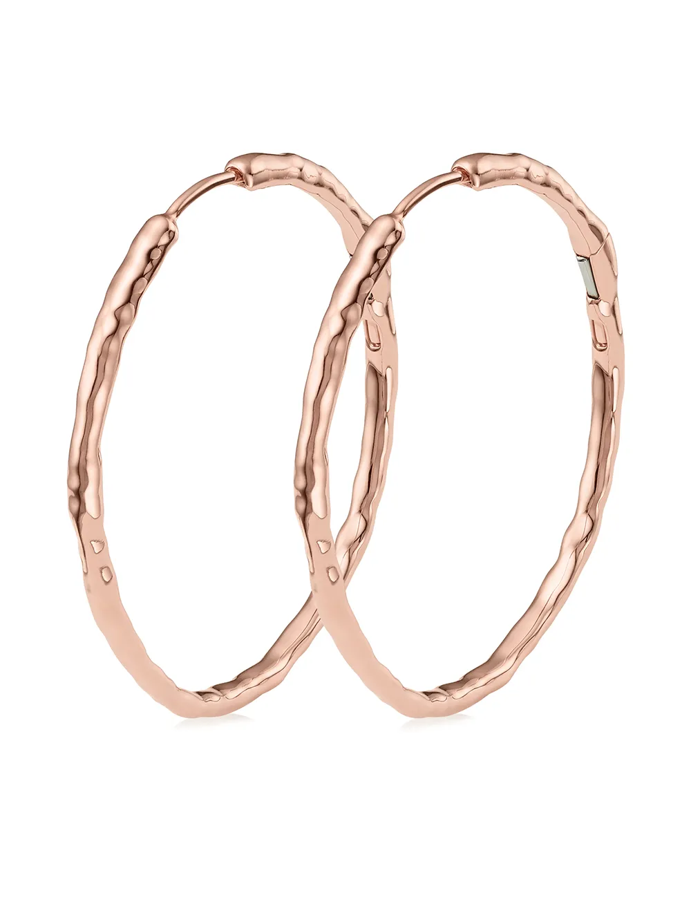 Shop Monica Vinader Siren Muse Large Hoop Earrings In Pink