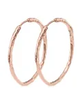 Monica Vinader Siren Muse large hoop earrings - Pink