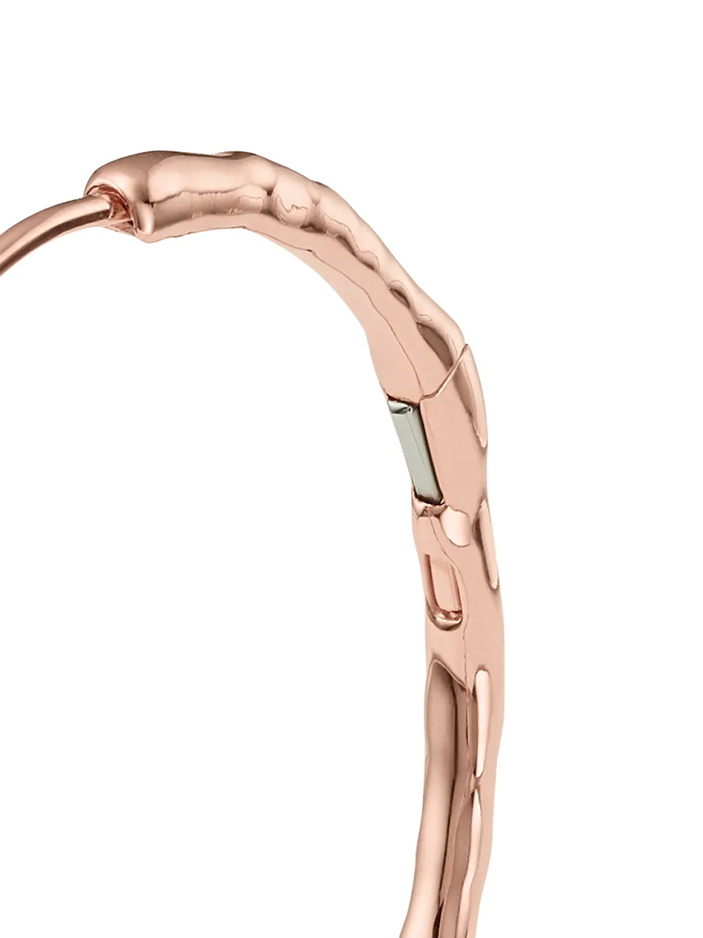 Shop Monica Vinader Siren Muse Large Hoop Earrings In Pink