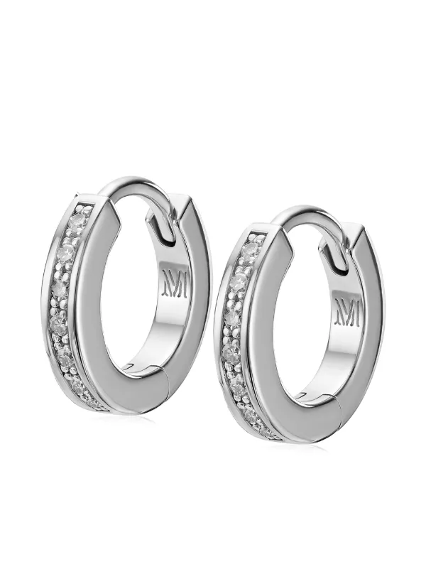 Monica vinader skinny clearance huggie diamond earrings