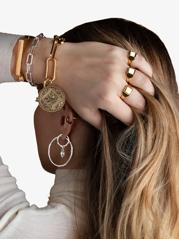 Monica Vinader Small Siren Muse Hoop Earrings Farfetch