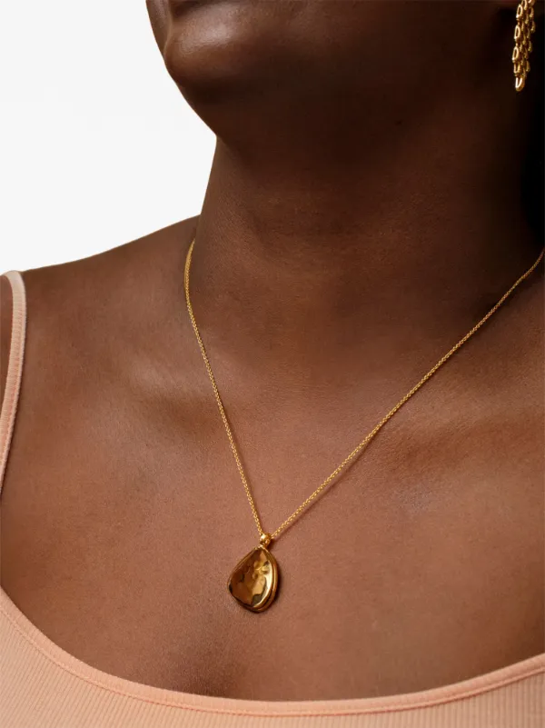 Monica Vinader cable link Chain Necklace Gold FARFETCH AE