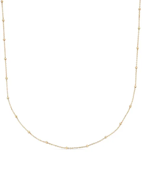 Monica Vinader knot-detailing cable-link chain necklace 