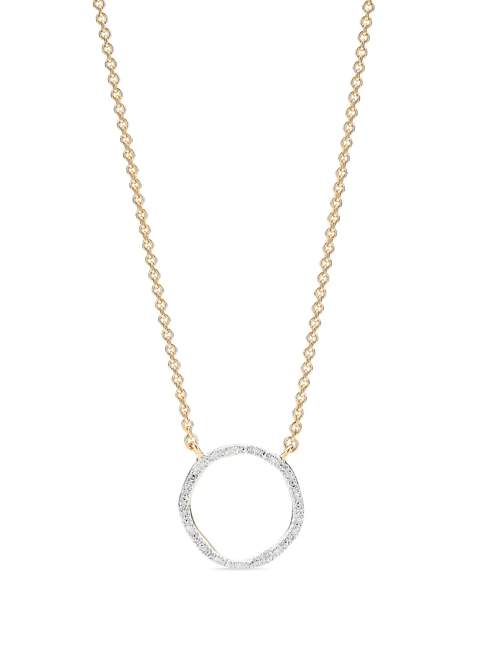 Monica Vinader Riva Crystal-embellished Necklace In Gold