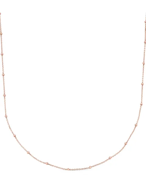 Monica Vinader fine-chain 18kt rose gold vermeil necklace