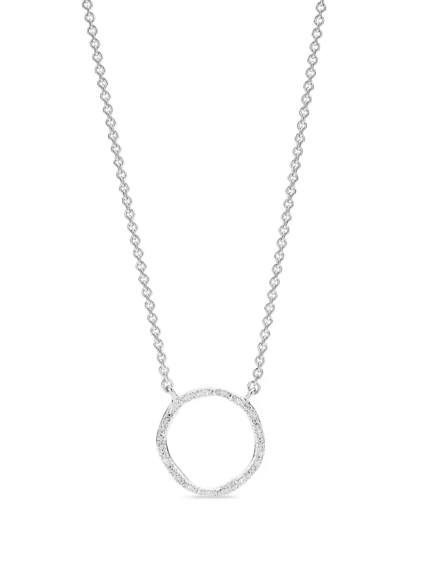 Monica Vinader Riva crystal embellished Necklace Silver FARFETCH AZ