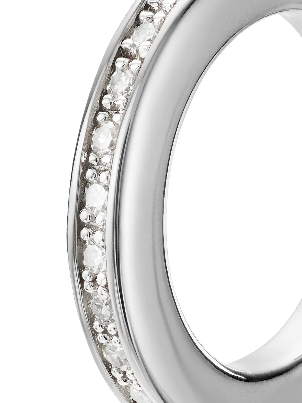 Monica Vinader Oorcuff met diamant - Zilver