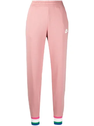 pink nike track pants