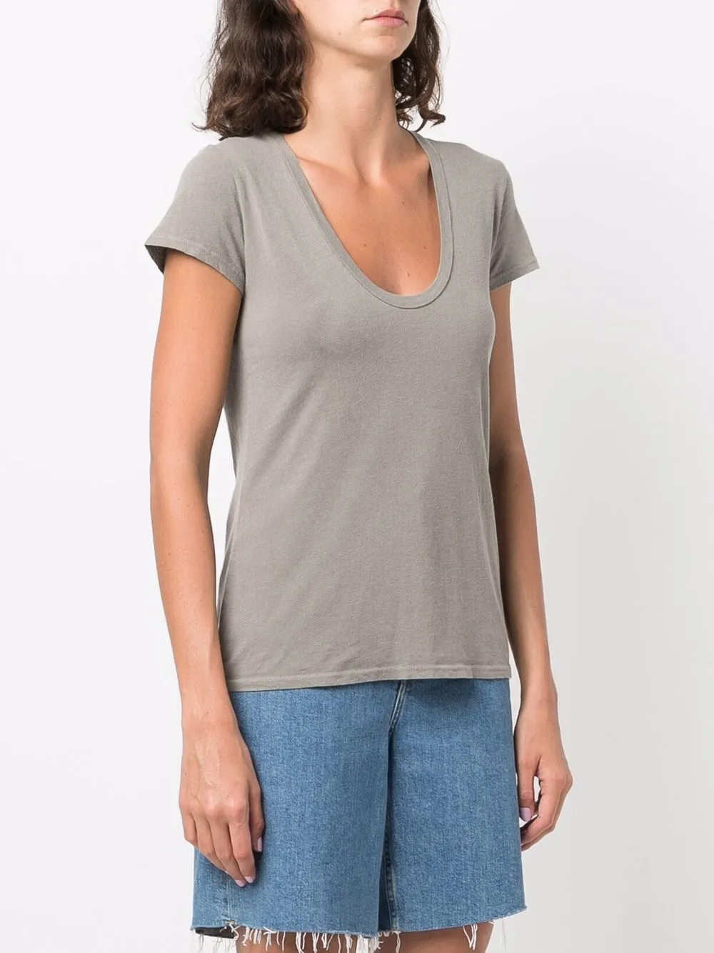 фото James perse футболка с u-образным вырезом