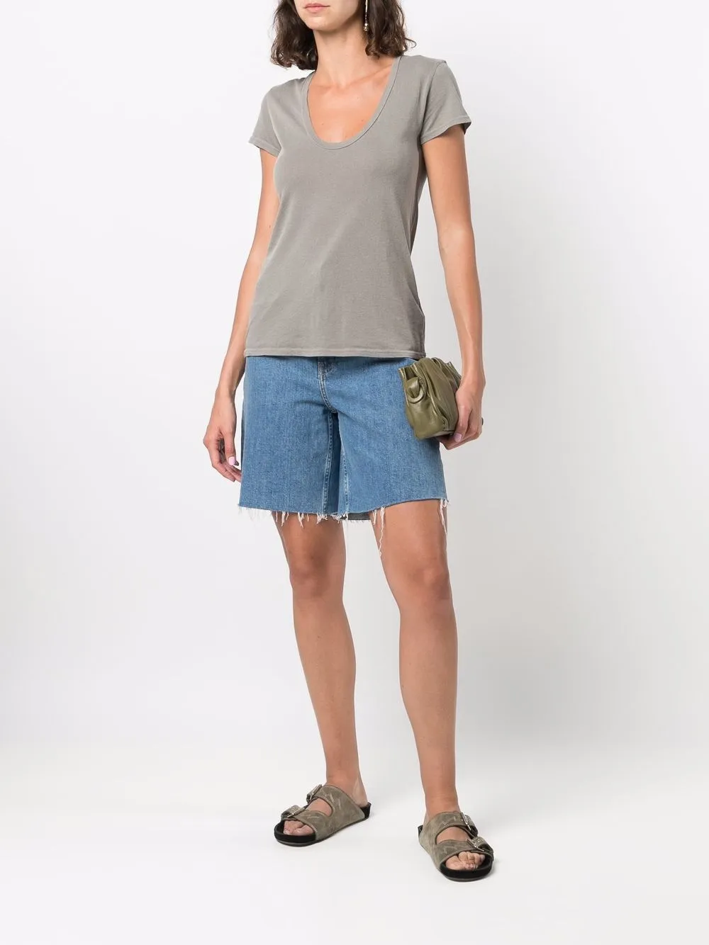 фото James perse футболка с u-образным вырезом