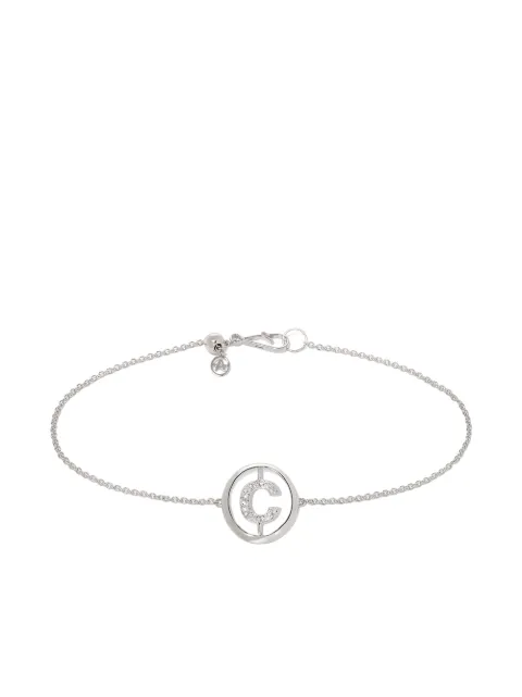 Annoushka 18kt white diamond Initial C bracelet