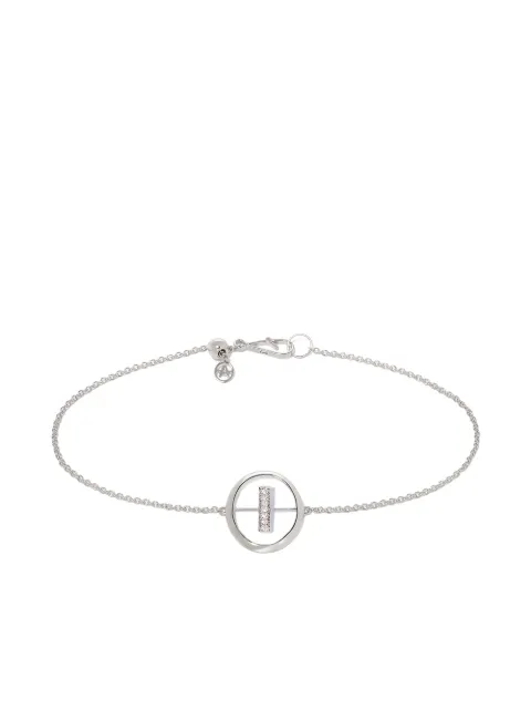 Annoushka 18kt white gold diamond Initial I bracelet