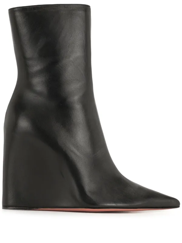 Pointed wedge boots Clearance