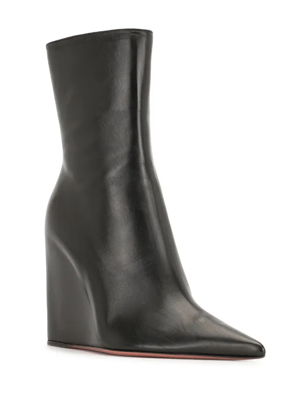 Pointed wedge boots Clearance