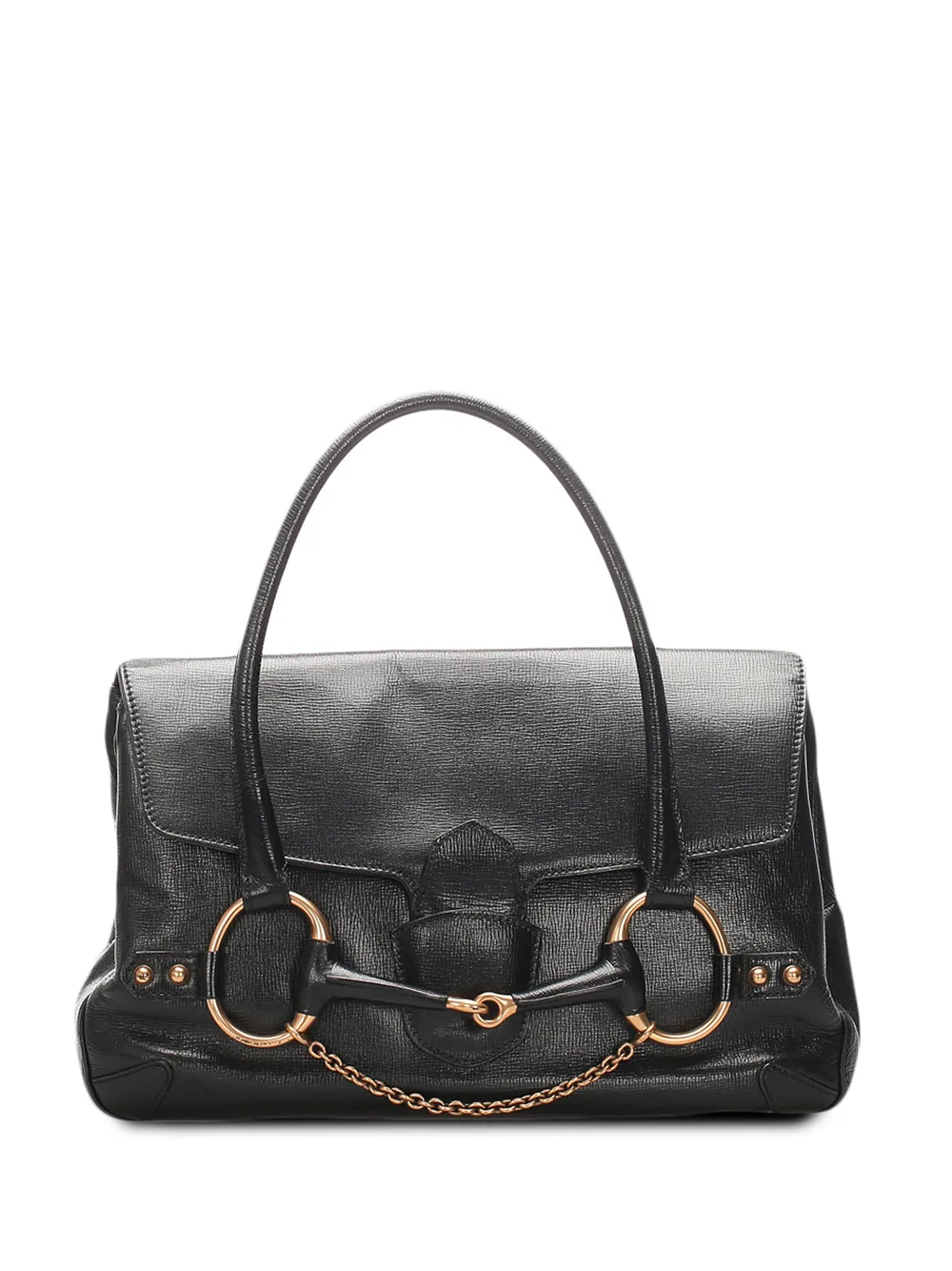фото Gucci pre-owned большая сумка-тоут с пряжкой horsebit