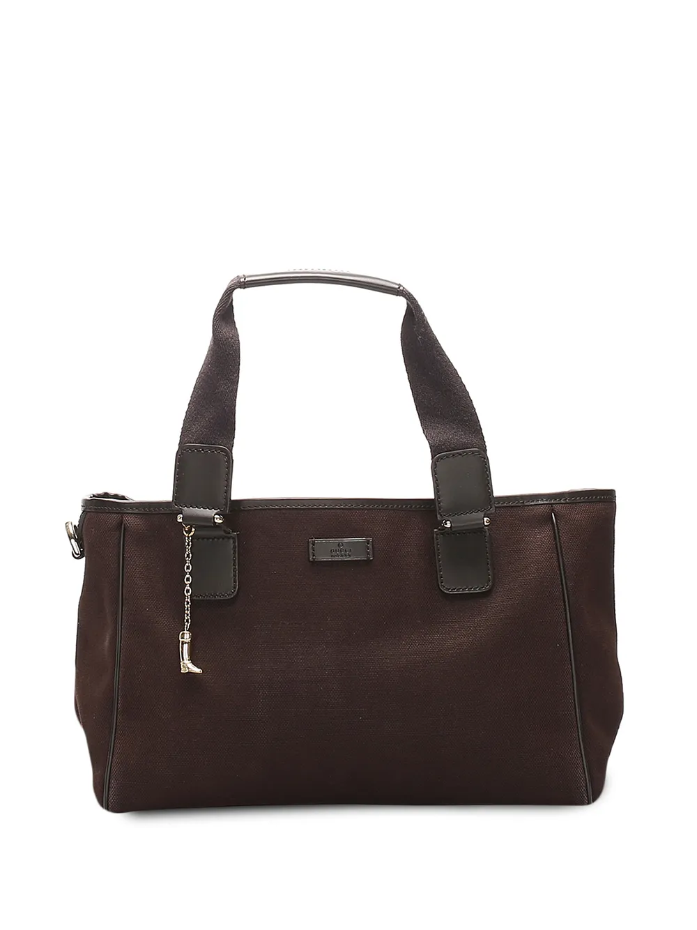 фото Gucci pre-owned сумка-тоут с нашивкой-логотипом