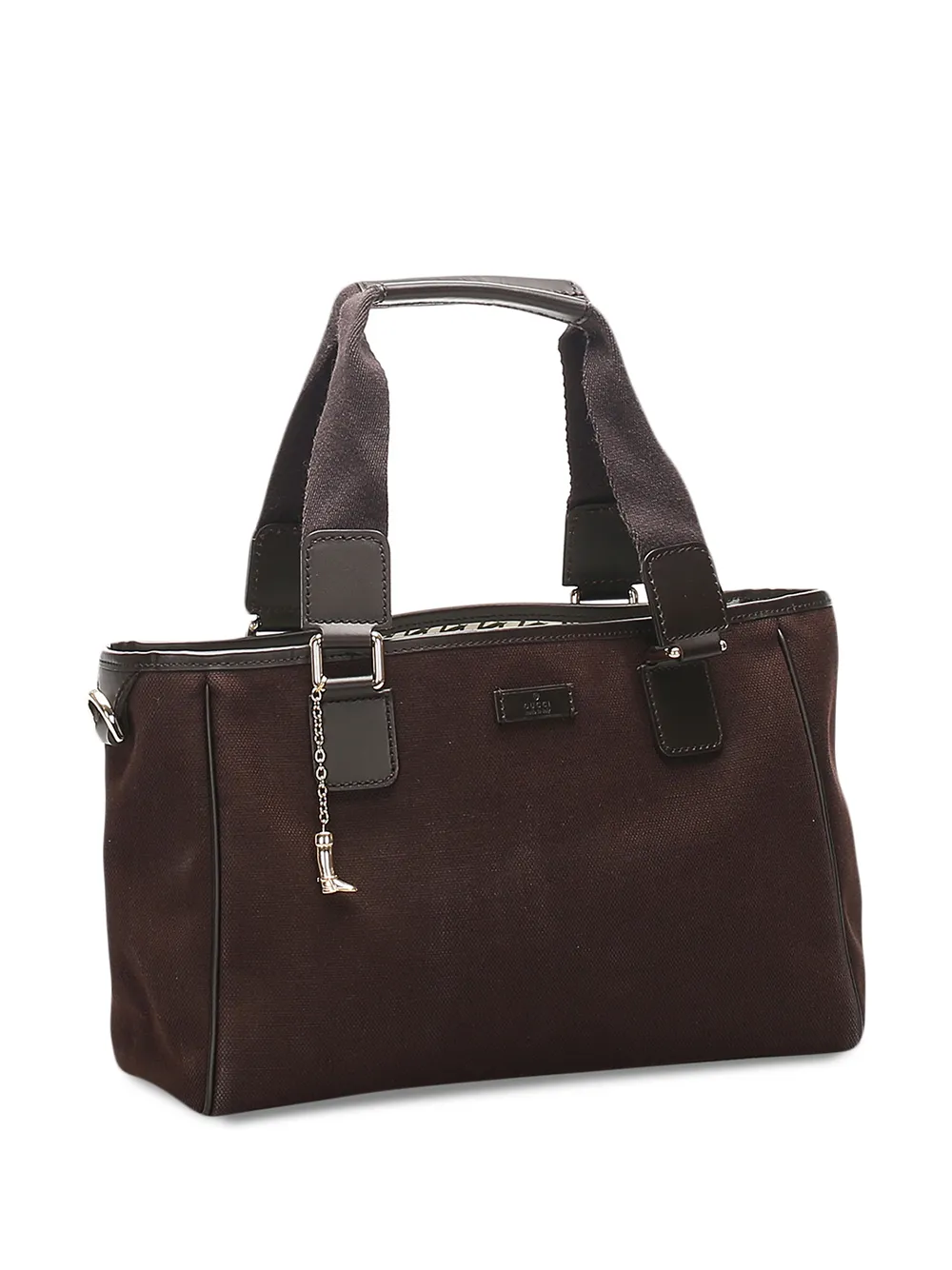 фото Gucci pre-owned сумка-тоут с нашивкой-логотипом