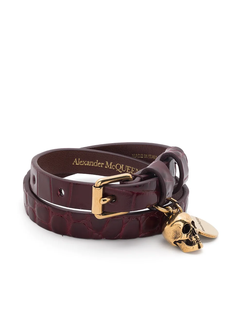 фото Alexander mcqueen браслет с декором skull