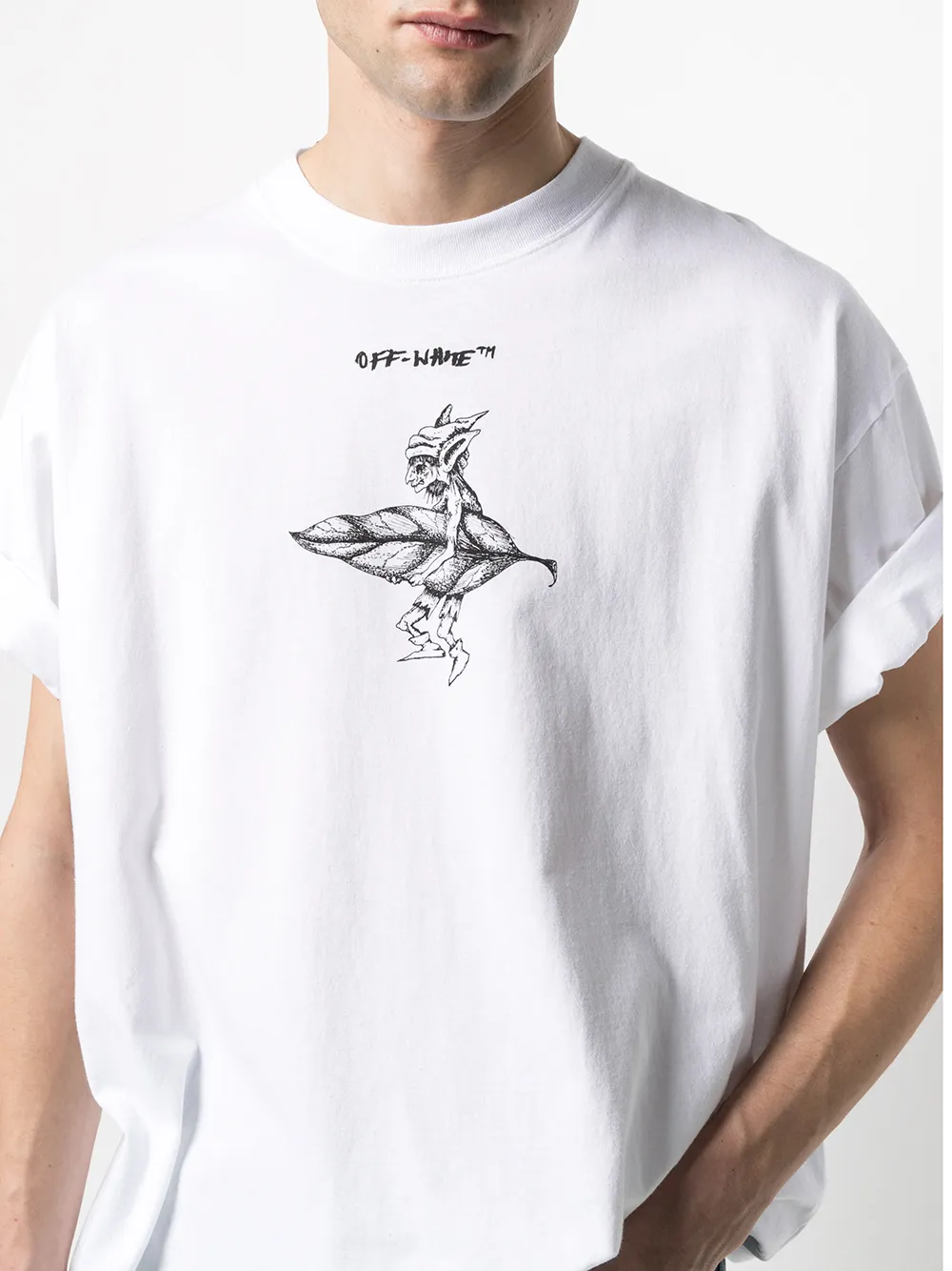 фото Off-white футболка с графичным принтом