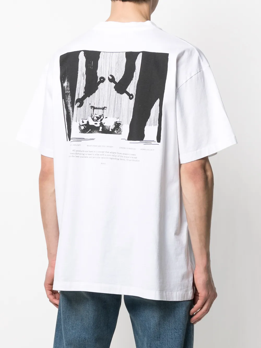 фото Off-white футболка с графичным принтом