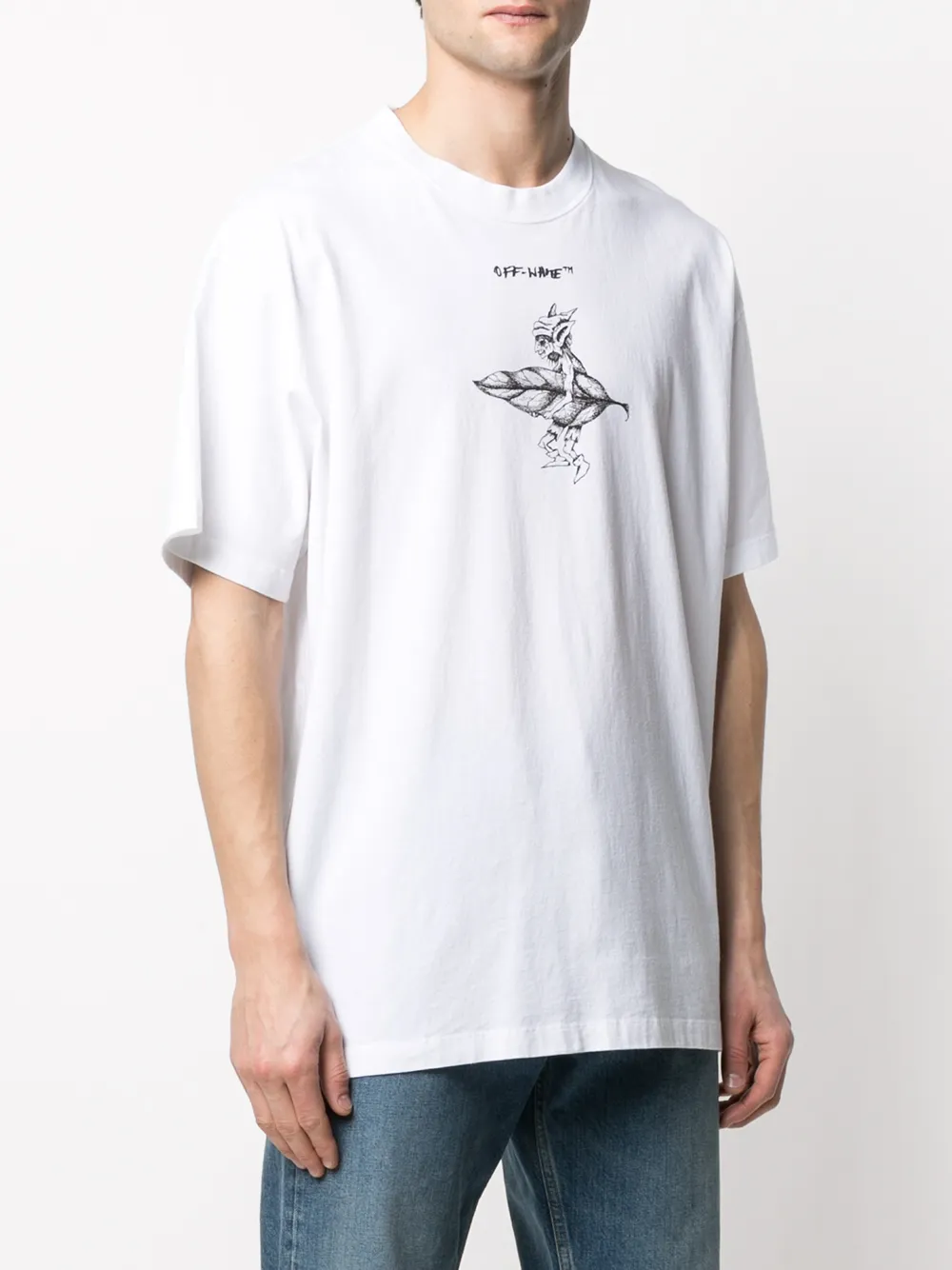 фото Off-white футболка с графичным принтом