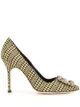 Image 1 of Manolo Blahnik Hangisi jacquard pumps