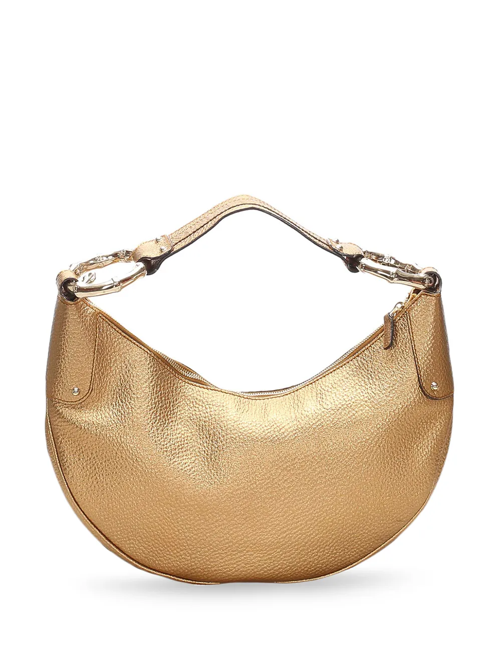 фото Gucci pre-owned сумка-тоут bamboo с эффектом металлик