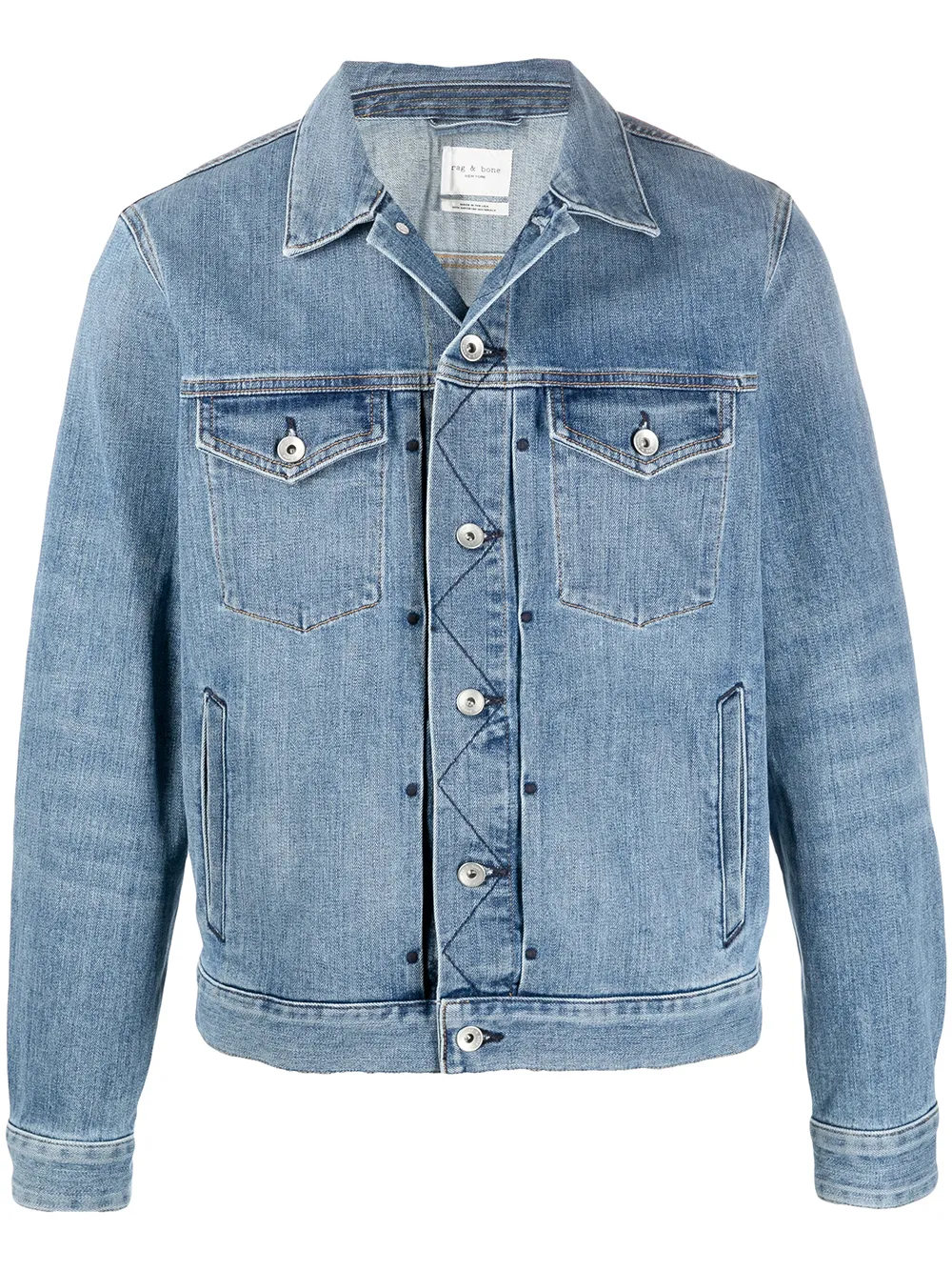 Rag & Bone Men's Definitive Denim Jacket In Blue