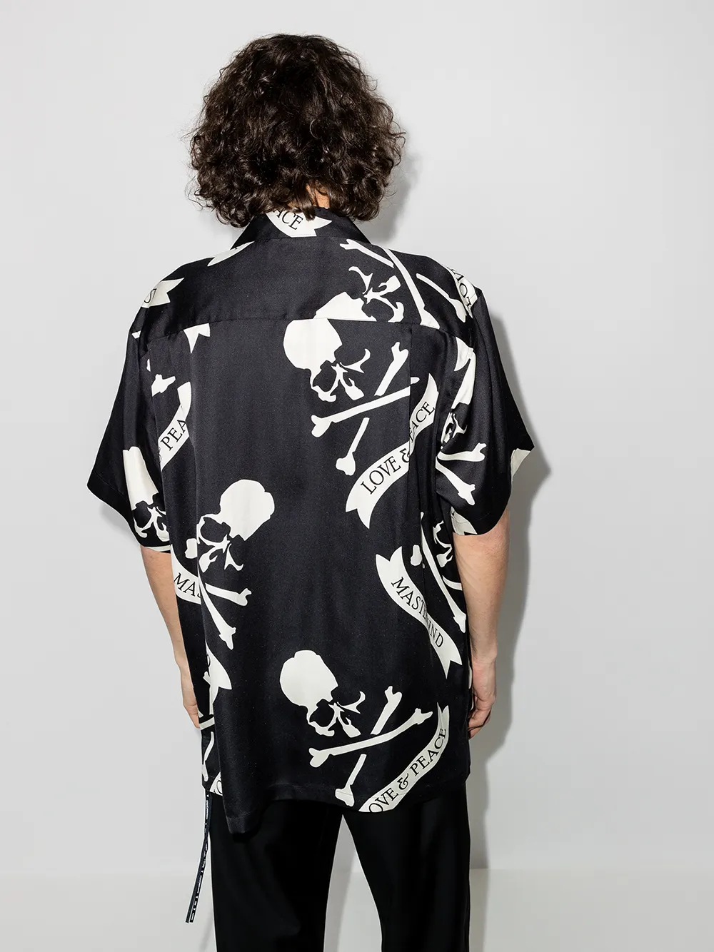 фото Mastermind japan рубашка с короткими рукавами и принтом skull