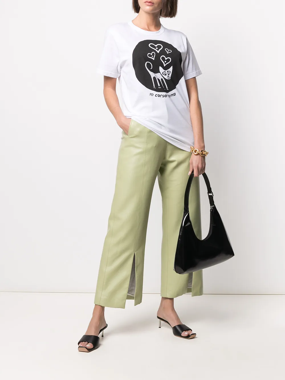 Shop 10 Corso Como Graphic-print T-shirt In White