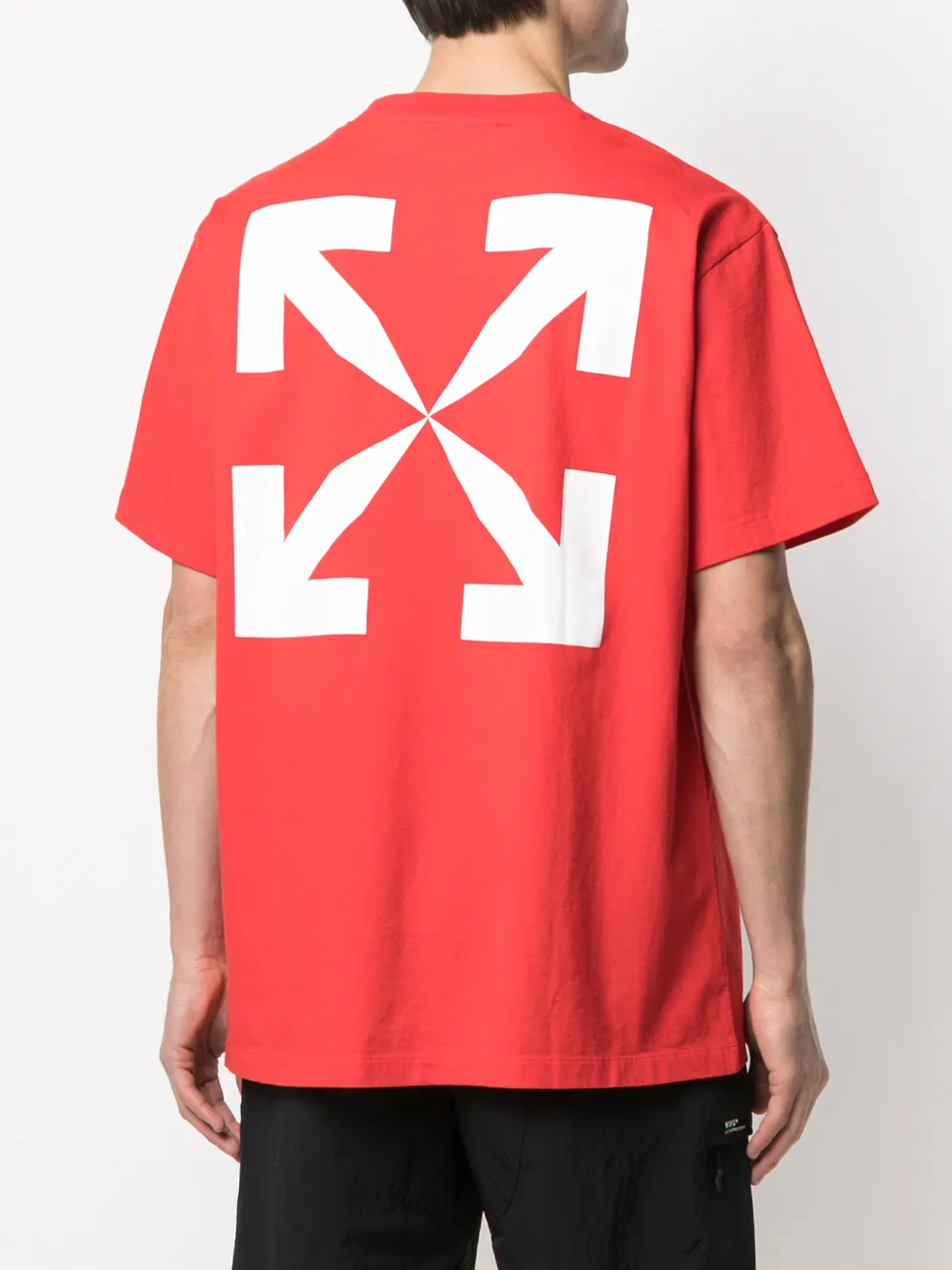 off white red tee