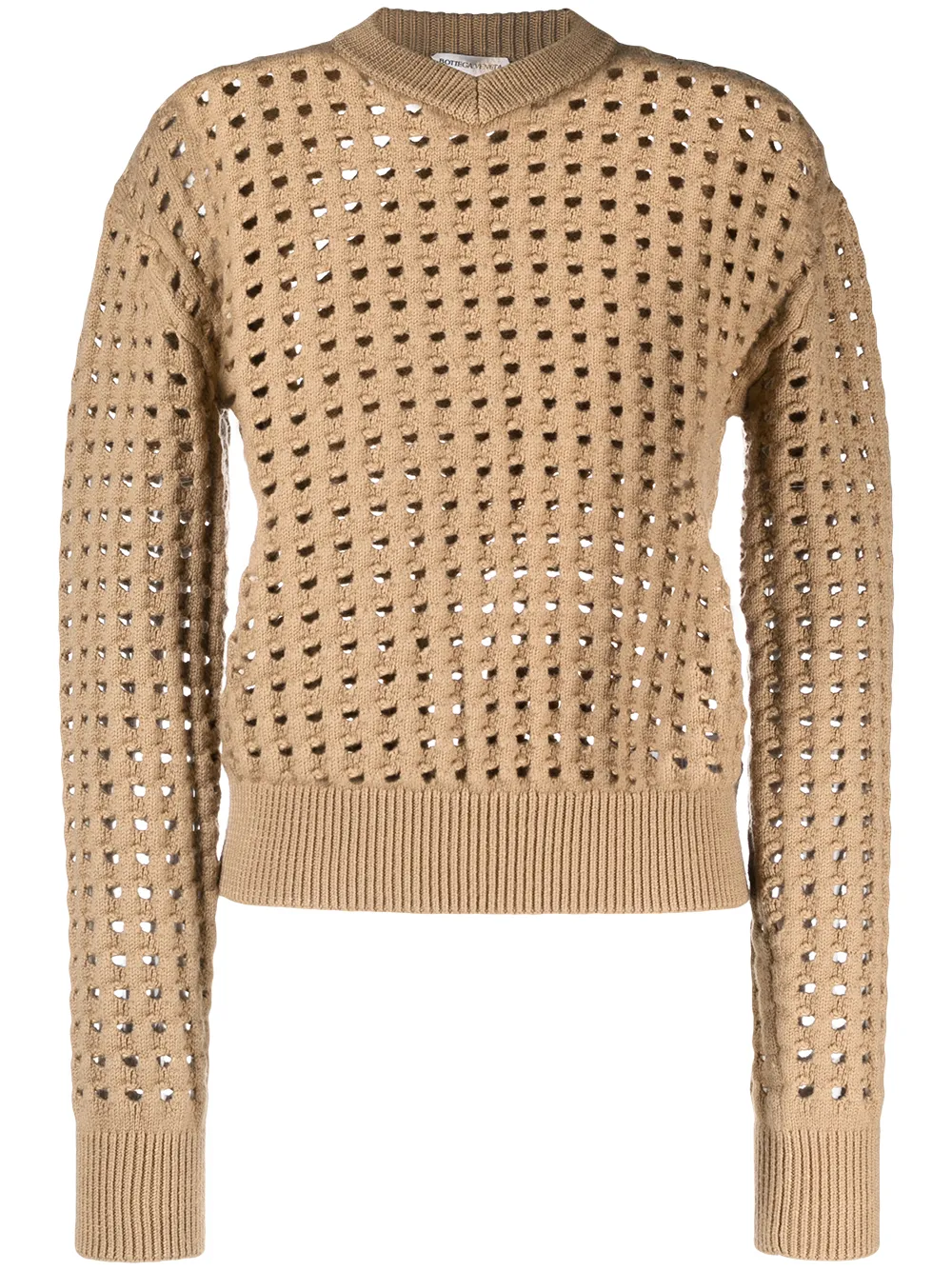 Bottega Veneta сетчатый трикотажный джемпер 85195₽
