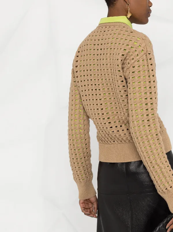 mesh knit jumper