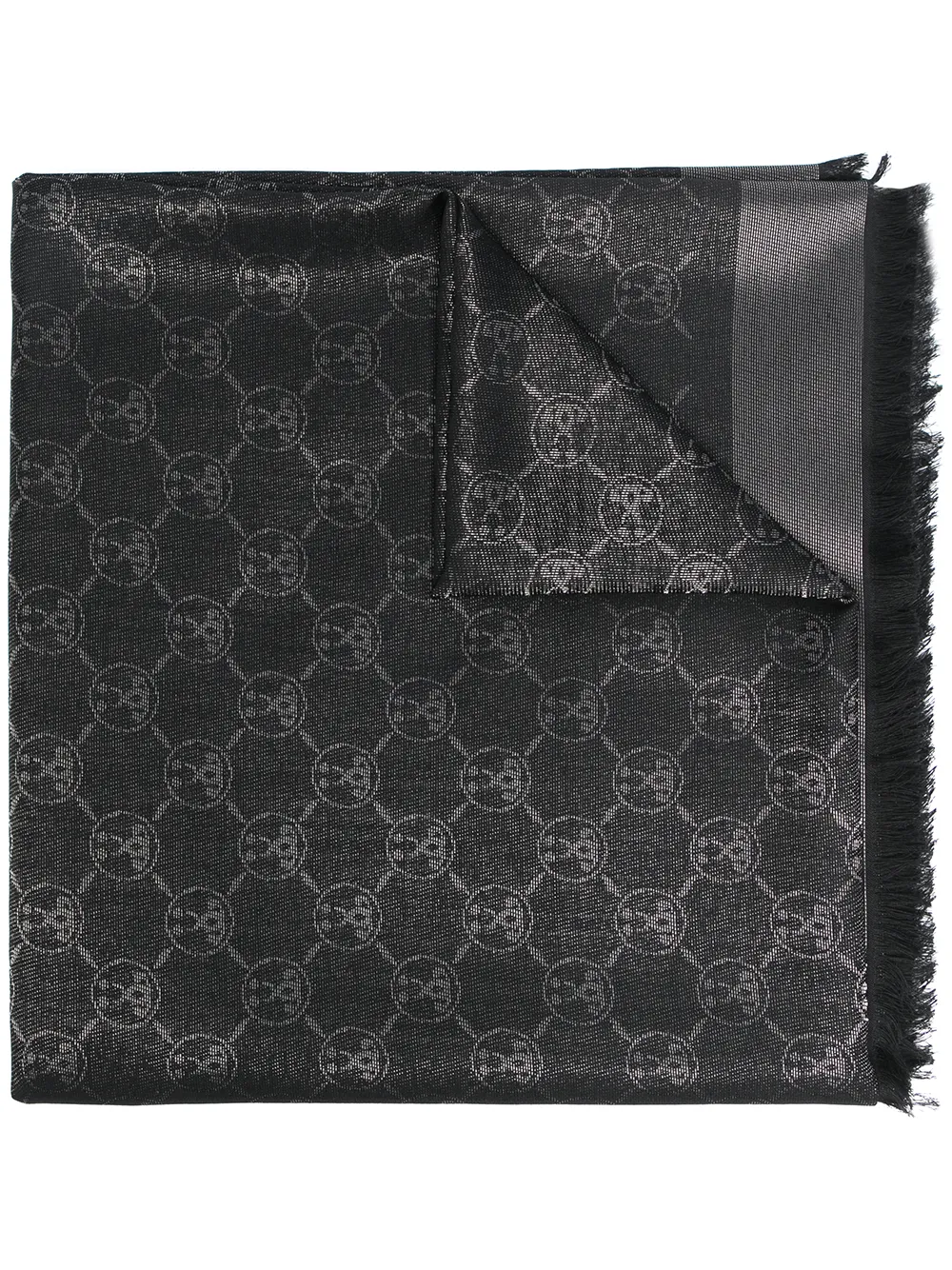 

Moschino mascada con monograma - Negro