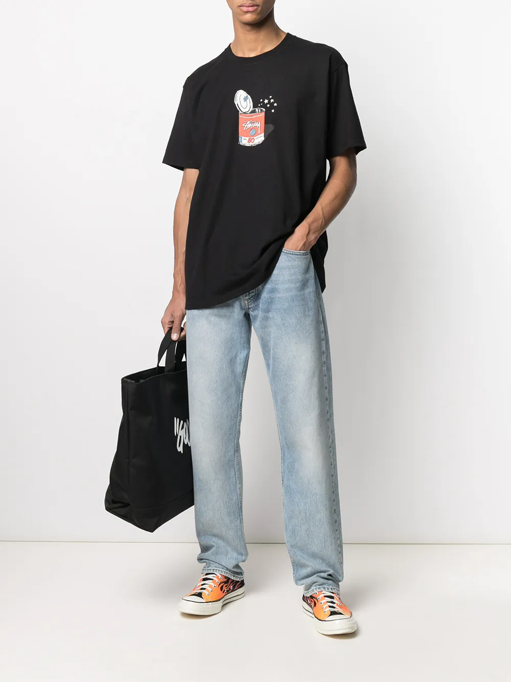 фото Stussy футболка с короткими рукавами и принтом