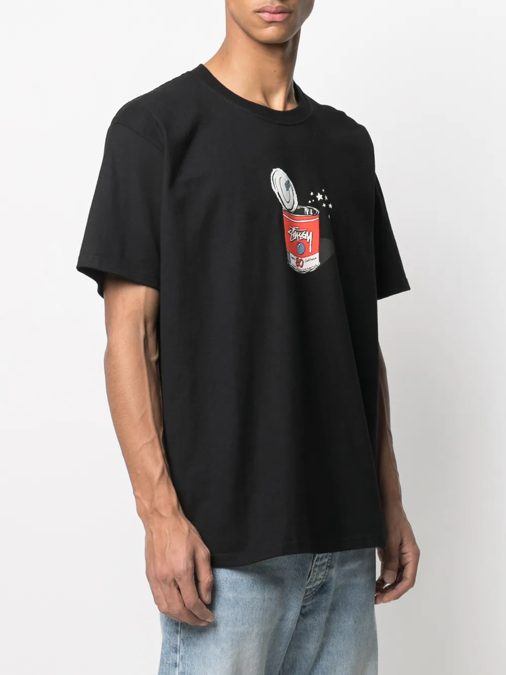 фото Stussy футболка с короткими рукавами и принтом