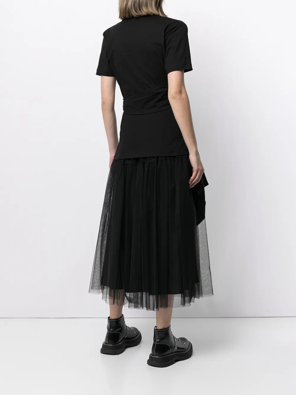 фото Alexander mcqueen футболка с драпировкой