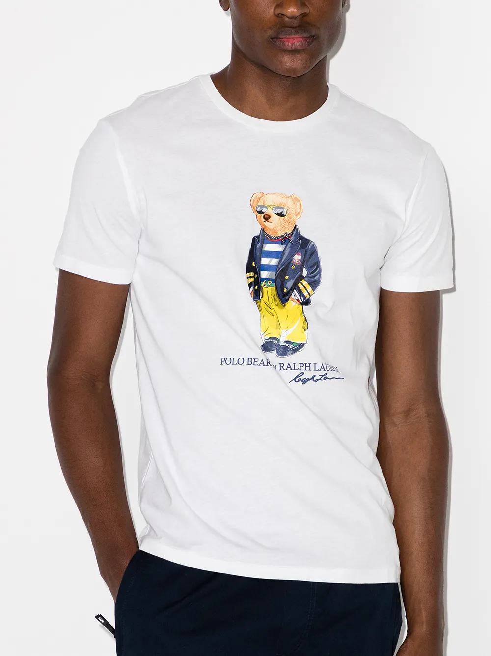 фото Polo ralph lauren футболка с короткими рукавами и принтом teddy