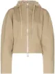 Image 1 of Bottega Veneta crochet-hood zip-up jacket