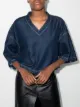 Image 2 of Bottega Veneta oversized denim top