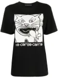 10 CORSO COMO cat-print cotton T-shirt - Black