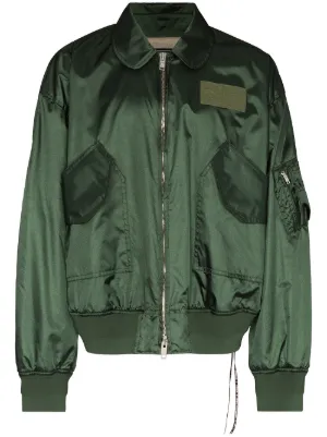 skull embroidered bomber jacket