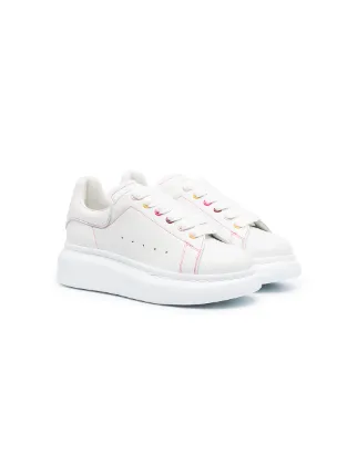Alexander McQueen Kids Oversized Leather Sneakers - Farfetch