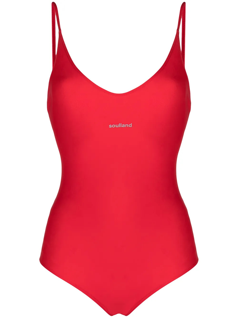 

Soulland Adel V-neck swimsuit - Red