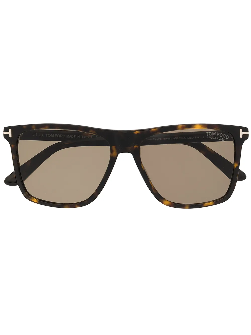 

TOM FORD Eyewear lentes de sol con efecto de carey - Marrón