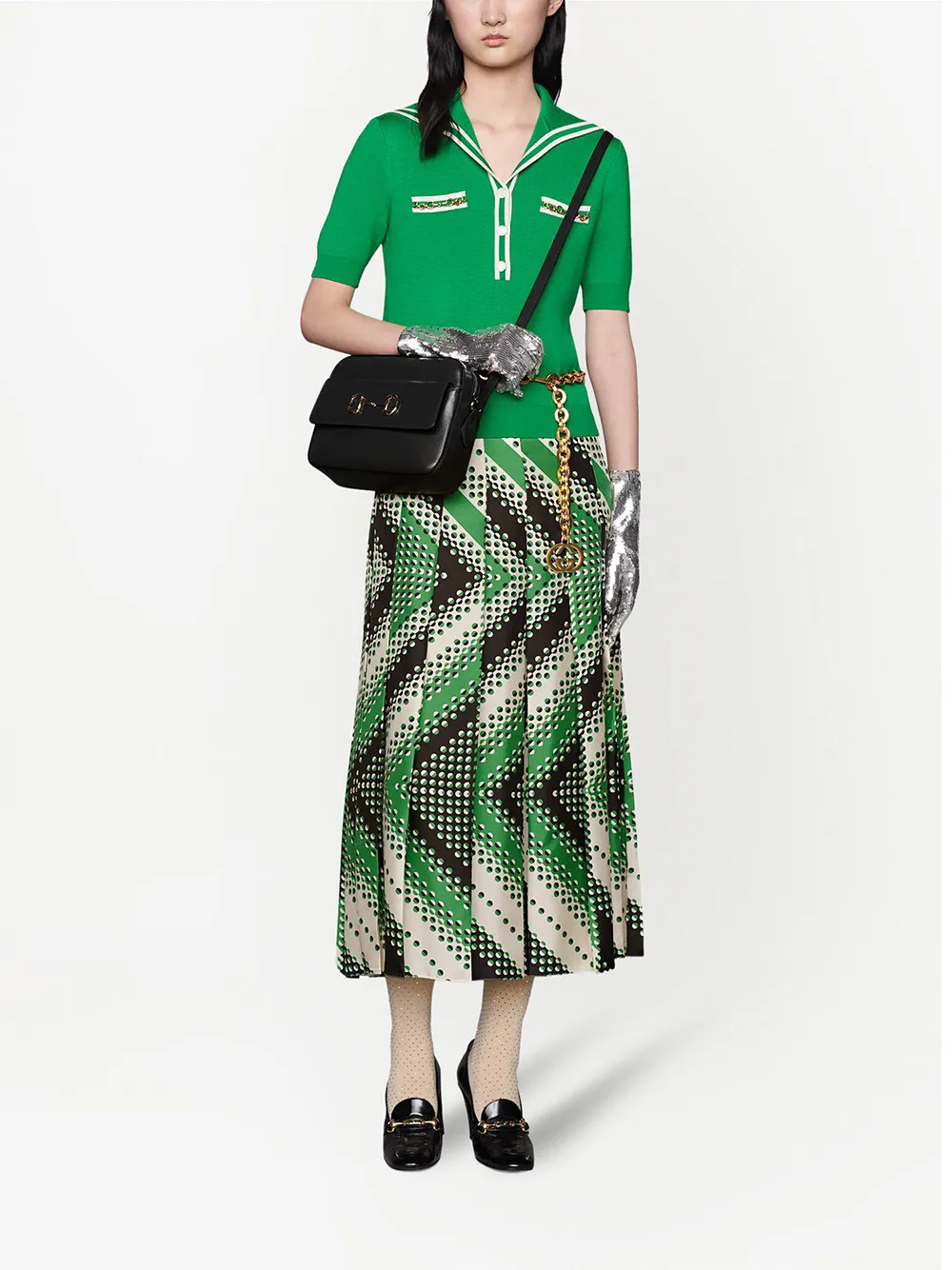 Gucci 1955 Horsebit Leather Crossbody Bag In Black ModeSens