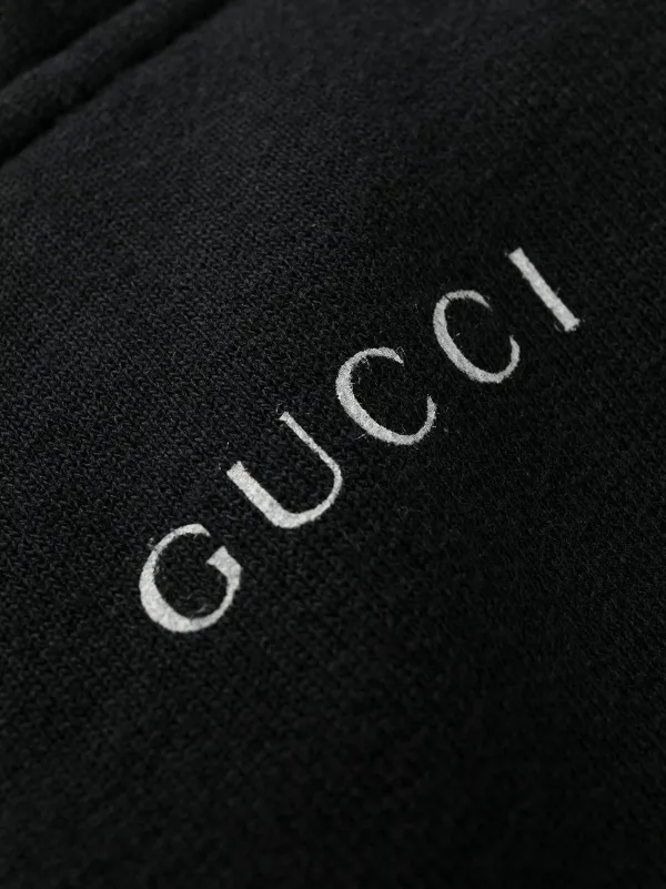 Gucci graphic print long sleeve Hoodie Black FARFETCH AE