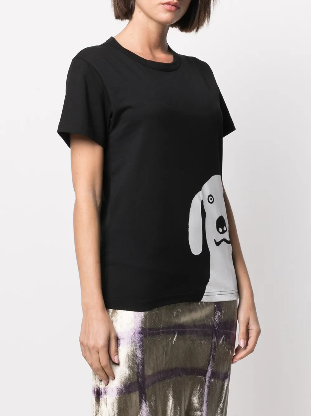 Shop 10 Corso Como Graphic-print T-shirt In Black