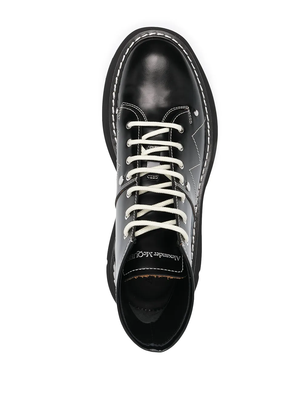 фото Alexander mcqueen ботинки tread с контрастной строчкой