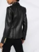 Balmain leather double-breasted blazer